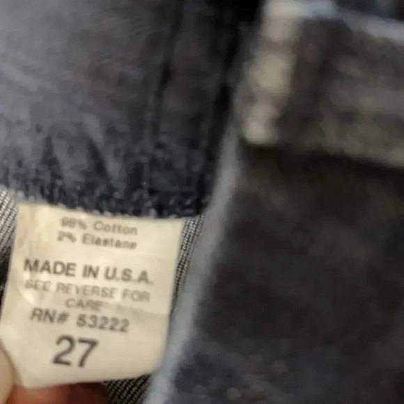David Kahn size 27 dark blue wash bootcut - Picture 5 of 6